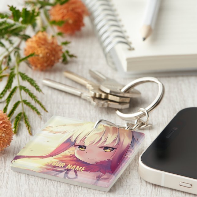 Llavero Anime Design Keychain (Front Right)