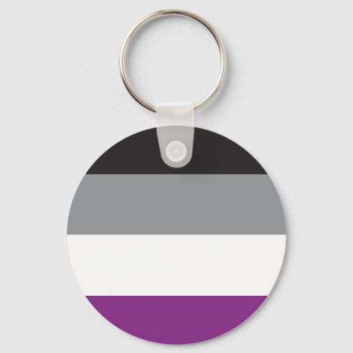 Llavero Bandera Asexual _ Love is Love Keychain