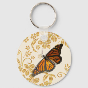 Llavero chapa mariposa monarca keychain