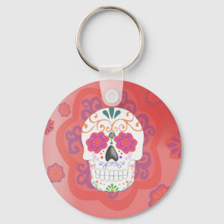 Llavero de calavera mexicana keychain