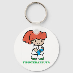 Llavero de chica fisioterapeuta keychain