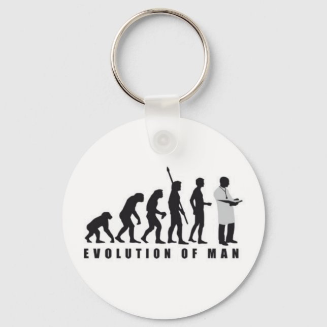 Llavero de evolucion del hombre a doctor keychain (Front)