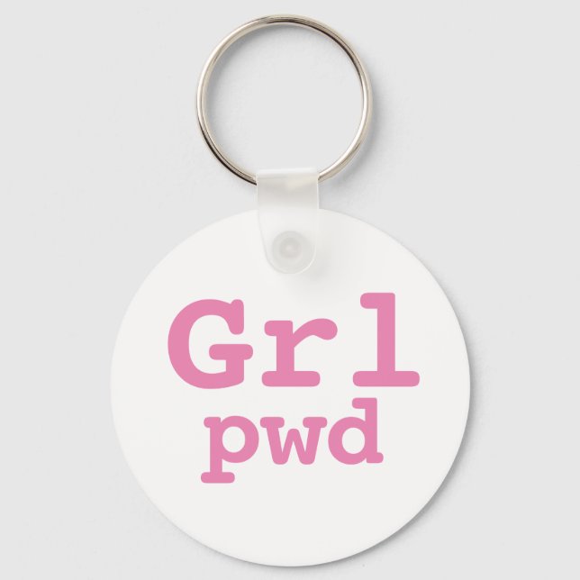 Llavero Grl pwd Keychain (Front)