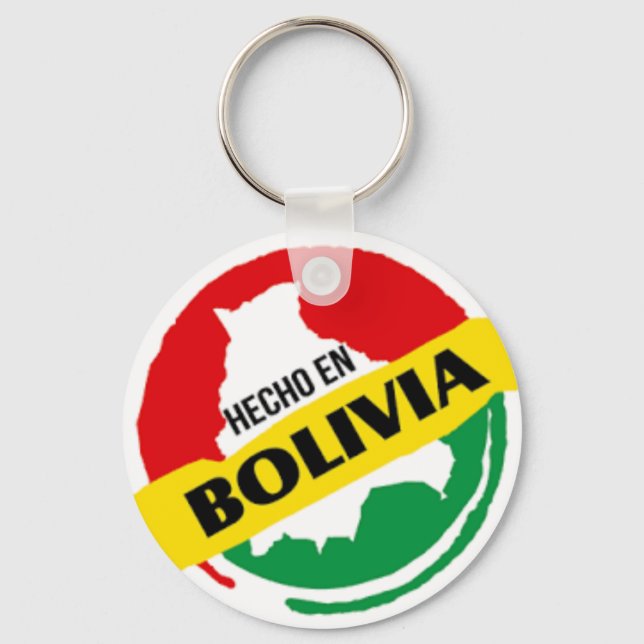 Llavero Hecho en Bolivia Keychain (Front)
