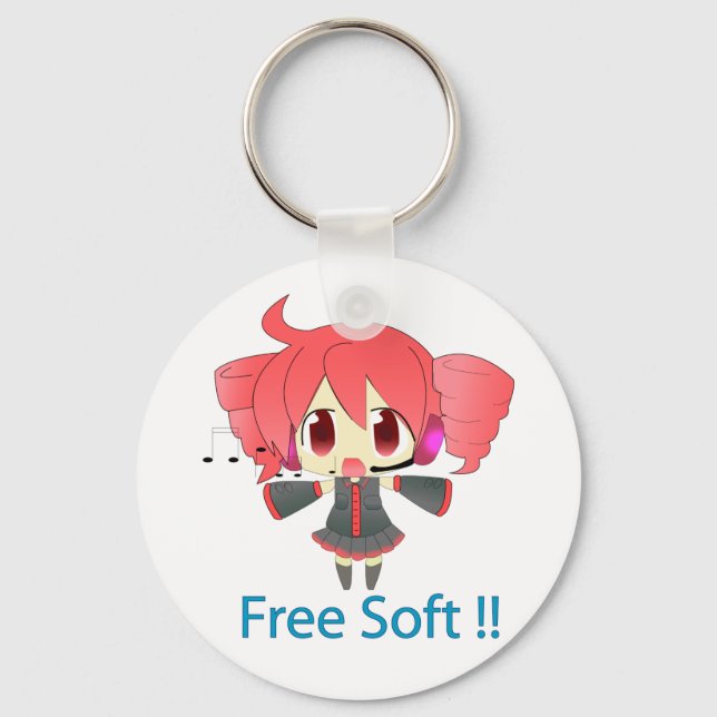 Llavero Kasane Teto Keychain (Front)