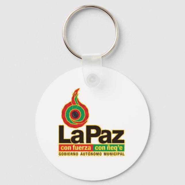 Llavero La Paz con fuerza con ñeqe Keychain (Front)