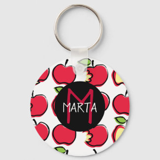 Llavero Manzanas - Tutti Frutti - ¡Con tu nombre! Keychain