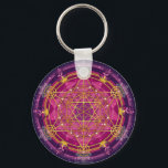 Llavero Metatrón Keychain<br><div class="desc">Este poderoso Mandala representa a Metatrón, el ángel que tiene la vibración más alta. Se encuentra en la corona del cabalístico árbol de la vida y domina las fuerzas creativas del Universo. A través de su geometría sagrada y sus símbolos este Mandala también ayuda a la limpieza y transmutación de...</div>