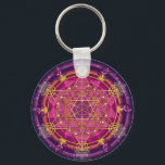 Llavero Metatrón Keychain<br><div class="desc">Este poderoso Mandala representa a Metatrón, el ángel que tiene la vibración más alta. Se encuentra en la corona del cabalístico árbol de la vida y domina las fuerzas creativas del Universo. A través de su geometría sagrada y sus símbolos este Mandala también ayuda a la limpieza y transmutación de...</div>