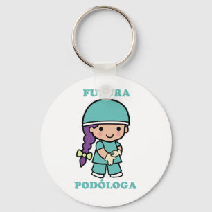 Llavero of a future podologa keychain