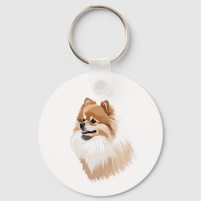 Llavero Pomerania Keychain (Front)