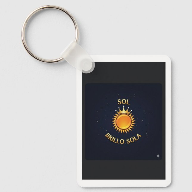 Llavero “Sol Brillo Sola” – Brilla Donde Vayas Keychain (Front)