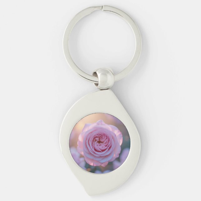 Llavero tipo chapa elegante  keychain (Front)