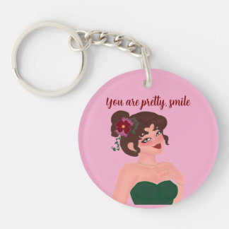 llavero tu eres linda para dama keychain