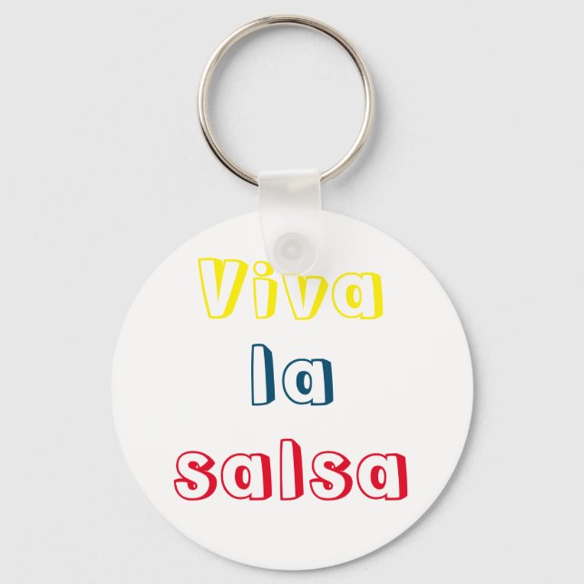 Llavero viva la salsa keychain (Front)