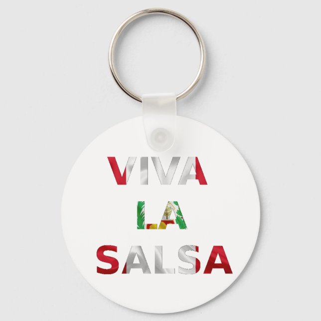 Llavero Viva la salsa Perú Keychain (Front)