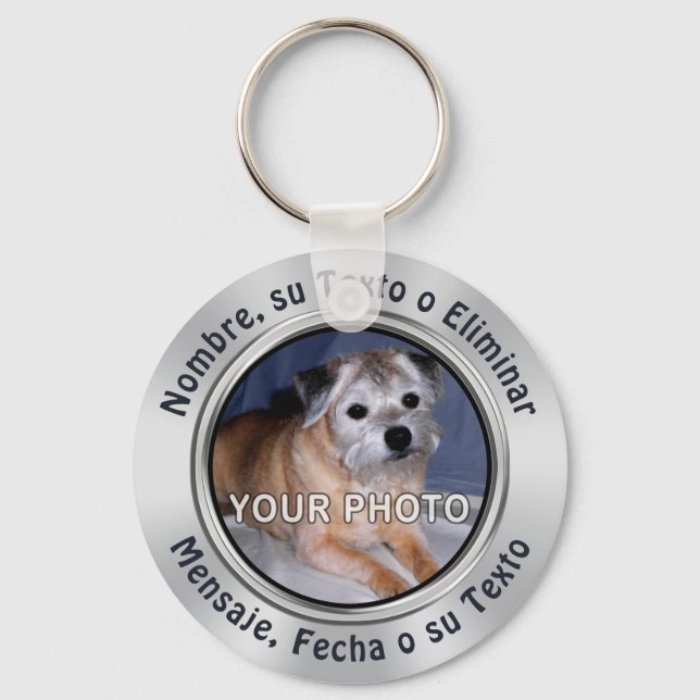 Llaveros FOTO Personalizados Baratos Keychain (Front)