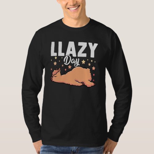 Llazy Day  Llama Cute Animal 1 T-Shirt