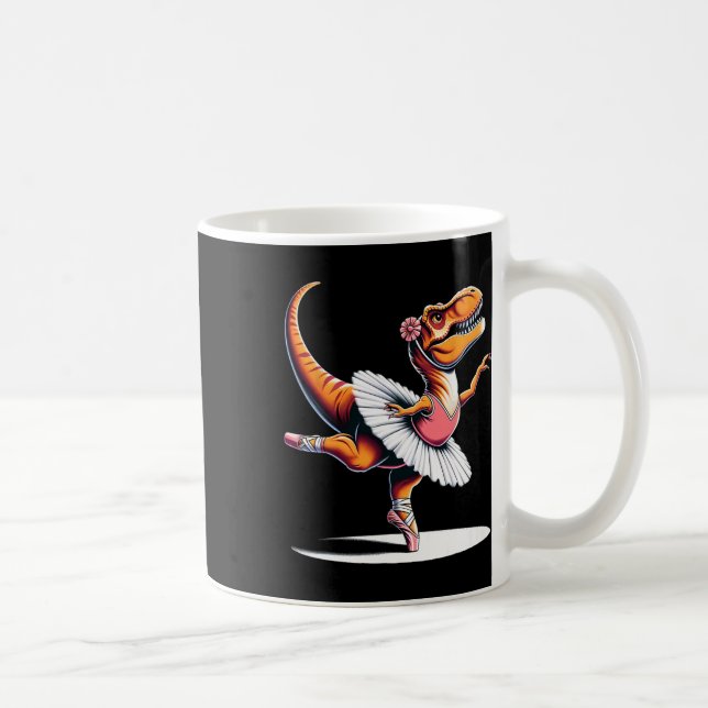 Llerina T-rex Dancing  Coffee Mug (Right)
