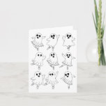 Llet Ghost Dancing Dancer Dance Teacher Halloween  Card