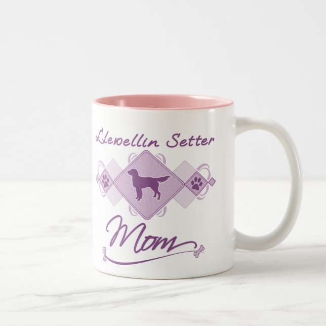 Llewellin Setter Mom Two-Tone Coffee Mug (Right)
