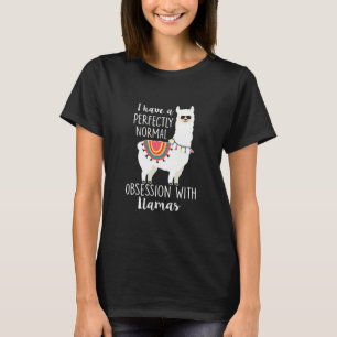 Lllama Lovers Cute Llama With T-Shirt