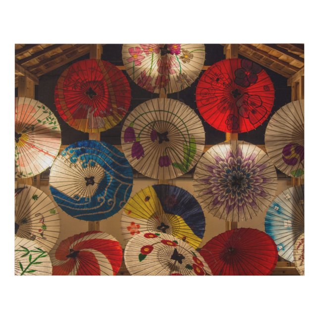 llluminated Parasols Faux Canvas Print (Front)