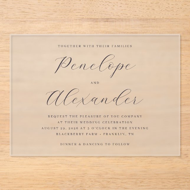 ___LLMGEN___ 16 ACRYLIC INVITATIONS (Front)