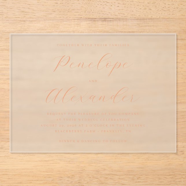 ___LLMGEN___ 16 ACRYLIC INVITATIONS (Front)