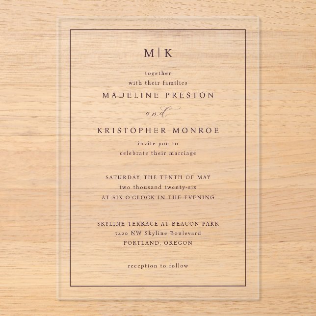 ___LLMGEN___ 16 ACRYLIC INVITATIONS (Front)