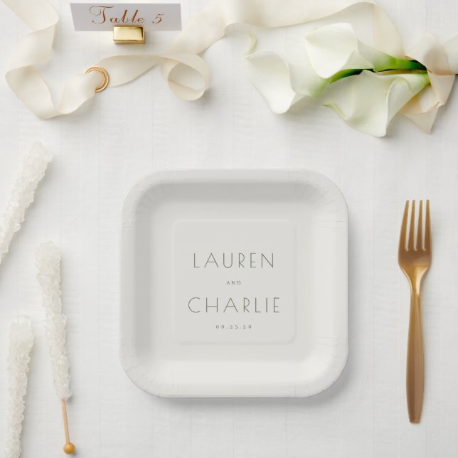 ___LLMGEN___ 34 PAPER PLATES (Wedding)