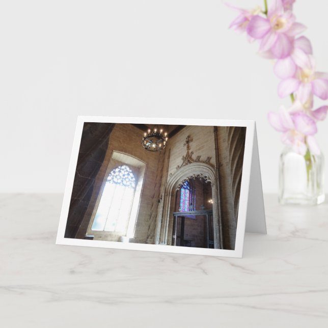 Llotja de la Seda, Valencia City, Spain Card (Orchid)