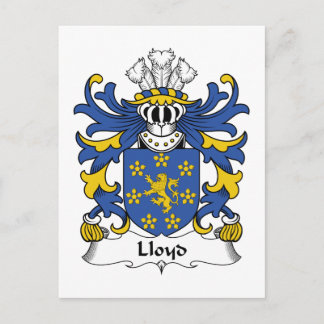 Lloyd Family Crest Postcard