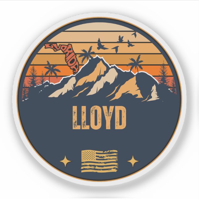Lloyd, Florida  Sticker (Front)