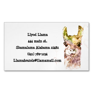 Lloyd llama Standard, 3.5" x 2.0" Business Card