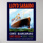 Lloyd Sabaudo ~ Conte Biancamano Poster