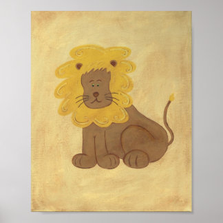 Lloyd the Lion Nursery Art - PRINT
