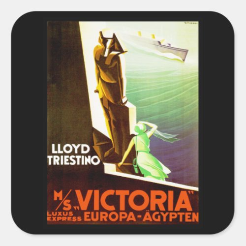 Lloyd Triestino ms Victoria Square Sticker