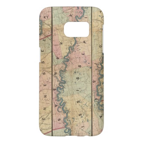 Lloyds map of the Lower Mississippi River Samsung Galaxy S7 Case