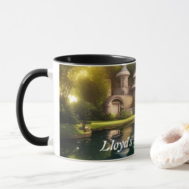 Lloyd's Morning Tea Personalized Customizable Mug (With Donut)