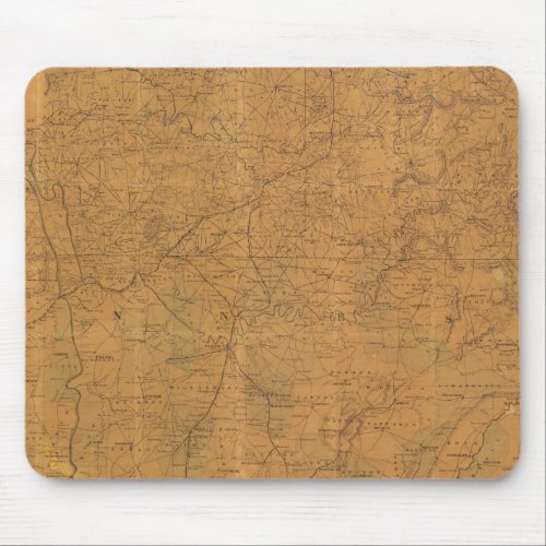 Lloyds official map of the state of Tennessee Mouse Pad