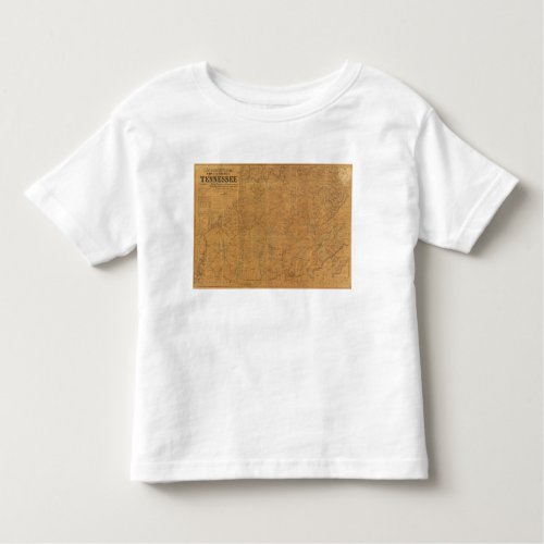 Lloyds official map of the state of Tennessee Toddler T_shirt