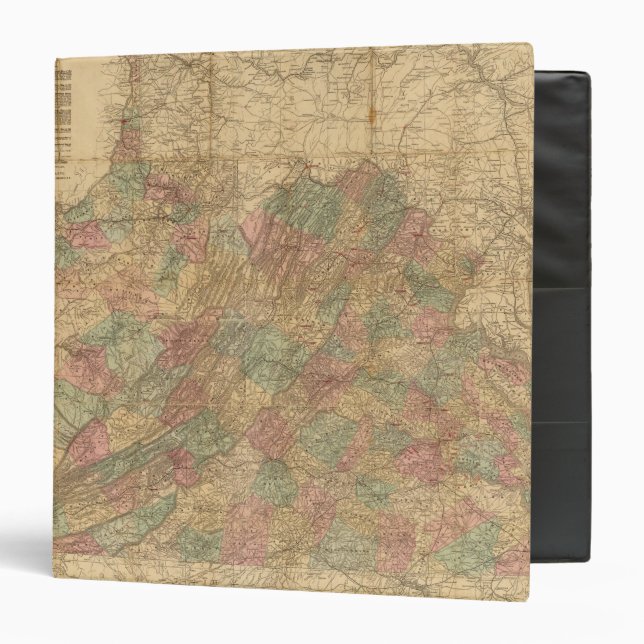 Lloyd's official map of the State of Virginia Binder (Front/Inside)