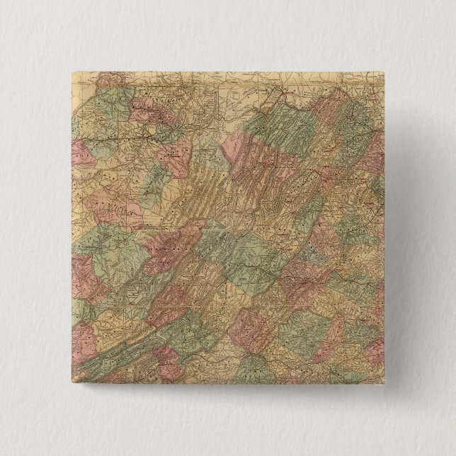 Lloyd's official map of the State of Virginia Button (Front)
