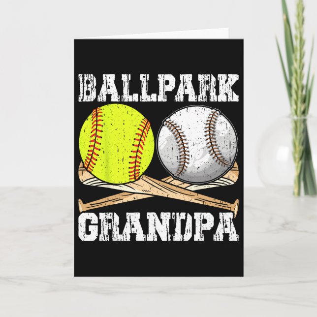 Llpark Grandpa Softll Sell Llers Father's Day  Card (Front)