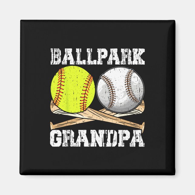 Llpark Grandpa Softll Sell Llers Father's Day  Magnet (Front)