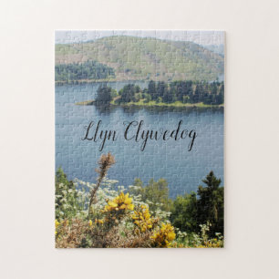 Llyn Clywedog Reservoir Welsh Souvenir Mid-Wales Jigsaw Puzzle