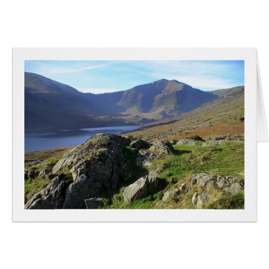 Llyn Ogwen and Y Garn from Afon Lloer Cards (Front Horizontal)