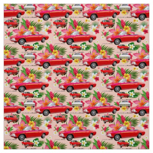 LM Corvair Car—coral Fabric