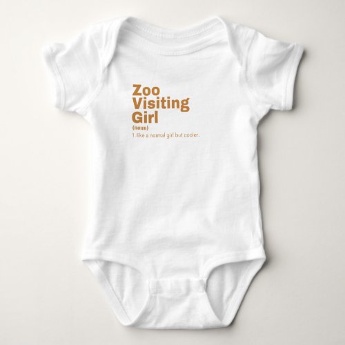 lm Girl _ Zoo Visiting Baby Bodysuit